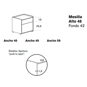 Mesita Bera Alto 48 Treku