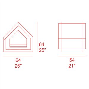 Casa mascota Touffu Diabla Outdoor