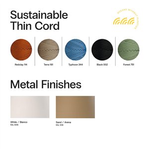 Lámpara sobremesa Candela cuerda FM iluminación