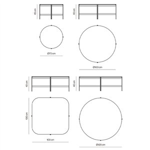 Mesa centro Duo Kendo