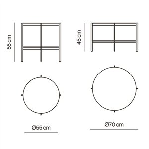 Mesa auxiliar Exo Round Kendo