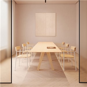 Sillón Perxa apilable madera Viccarbe