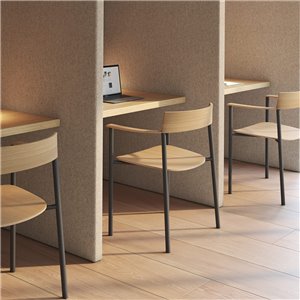 Sillón Perxa apilable madera Viccarbe