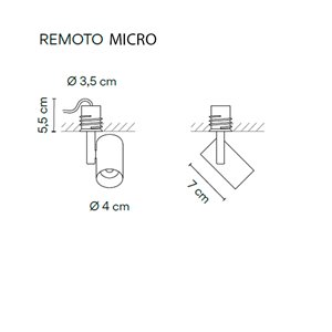 Foco techo remoto Circus Solo Vibia