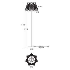 Lámpara pie Onna FM iluminación
