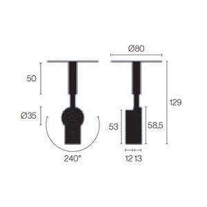 Lámpara de techo Nino Zava