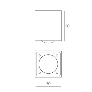 Lámpara de techo Mec exterior Zava