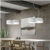 Lámpara de suspensión Pot triple FM iluminación