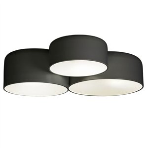 Plafón Pot triple FM iluminación