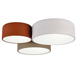 Plafón Pot triple FM iluminación
