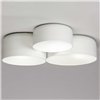 Plafón Pot triple FM iluminación