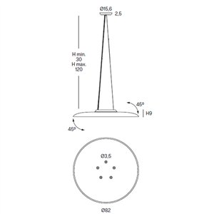 Lámpara de suspensión spotlights FM iluminación
