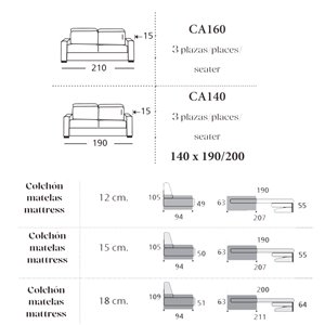 Sofá cama Cardiff Es Interiorismo