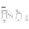 Silla Masters metalizada Kartell