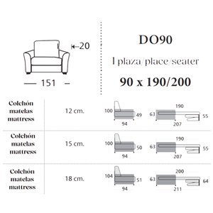 Sillón cama Dover Es Interiorismo