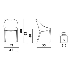 Silla Eleganza Ela Kartell