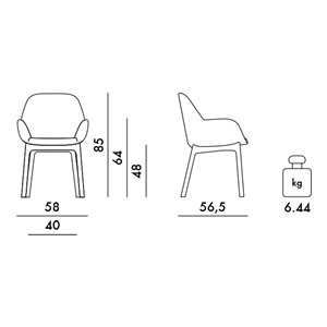 Butaca Clap Tejido Kartell