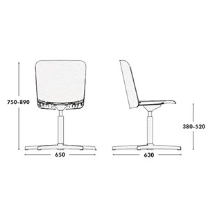 Silla Supra Giratoria Regulable Ondarreta