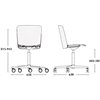 Silla Supra Giratoria Regulable con ruedas Ondarreta