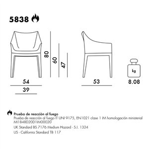 Butaca Madame Emilio Pucci Kartell