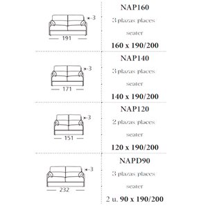 Sofá cama Nápoles Es Interiorismo