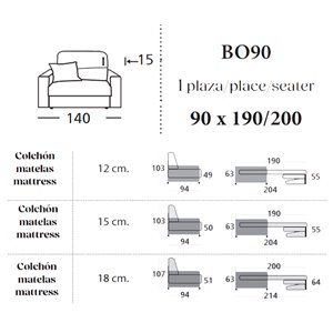 Sillón cama Boston Es Interiorismo