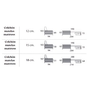 Sofá cama Boston Mini Es Interiorismo