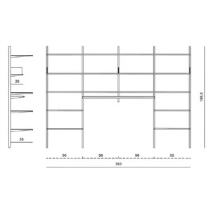 Armario vestidor Continua Pallucco