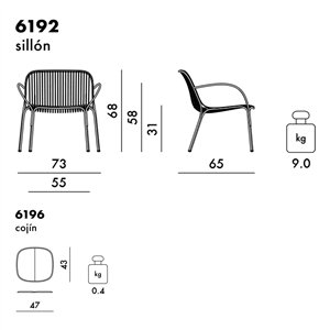 Sillón Hiray Kartell