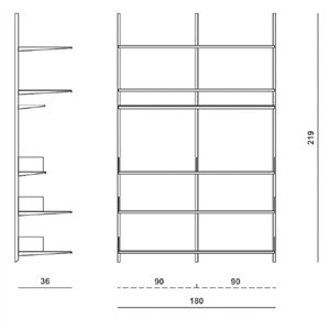 Estantería de cocina Continua Pallucco
