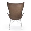 Sillón K/Wood Cuero Kartell