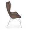 Sillón K/Wood Cuero Kartell