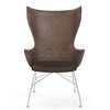 Sillón K/Wood Cuero Kartell