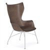 Sillón K/Wood Cuero Kartell