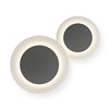 Lámpara aplique Puck Wall Art doble con aro Vibia