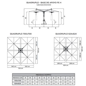 Parasol Quadruplo Fim