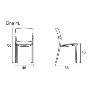 Silla Eina Tapizada Enea