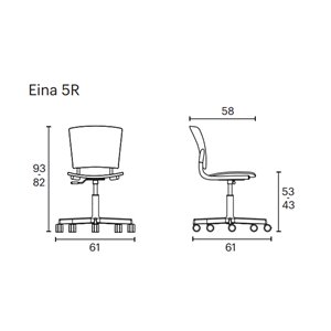 Silla oficina Eina Polipropileno Enea