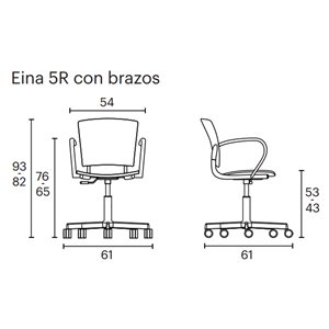 Sillón oficina Eina Tapizada Enea