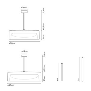 Lámpara techo Ringo Fixed Stem Marset