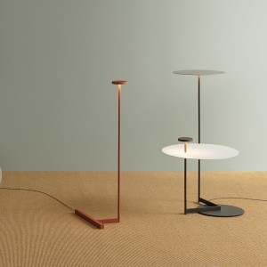 Lámpara pie Flat singular 5957 de Vibia. Tienda online lámparas modernas para salón.