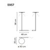 Lámpara pie Flat singular 5957 Vibia