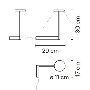 Lámpara sobremesa Flat 5970 Vibia
