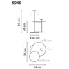 Lámpara suelo Flat 5945 Vibia