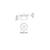 Lámpara techo Tube empotrada Vibia
