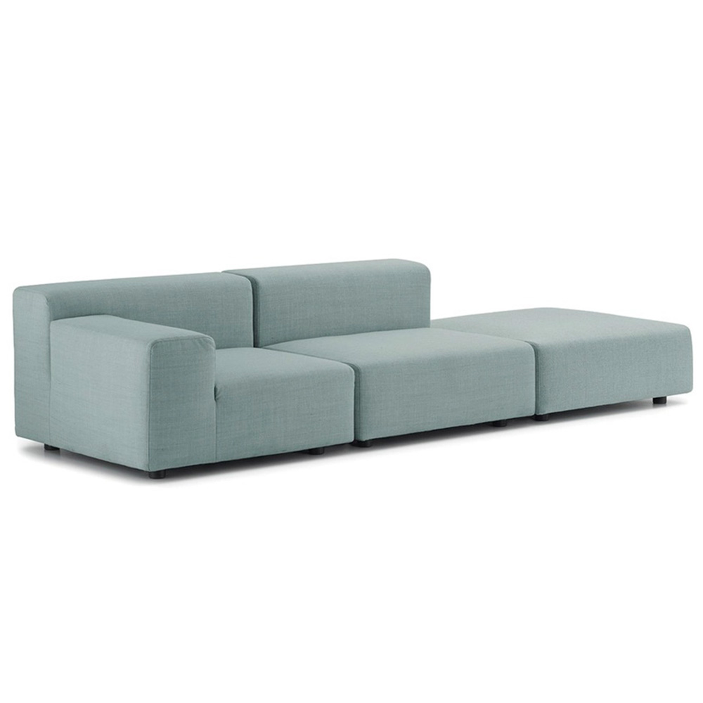 Sofá Plastics Outdoor 2 plazas + pouf Kartell