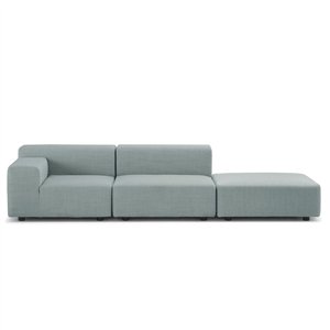 Sofá Plastics Outdoor 2 plazas + pouf Kartell