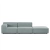 Sofá Plastics Outdoor 2 plazas + pouf Kartell