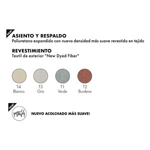 Sofá Plastics Outdoor 2 plazas + pouf Kartell