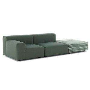 Sofá Plastics Outdoor Liberty 2 plazas+pouf  Kartell